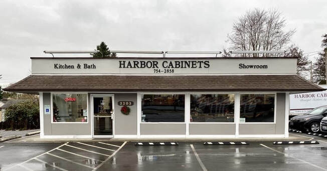 Harbor Cabinets storefront in Olympia, Washington
